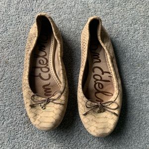 GUC Snakeskin Print Sam Edelman Felicia Ballet Flats (Size 4.5)